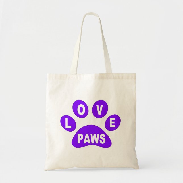 Bolsa Tote Palhetas de Amor com Palhetas Roxas (Frente)