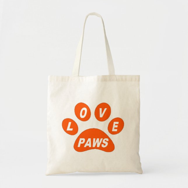 Bolsa Tote Palhetas de Amor em Laranja (Frente)