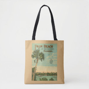 Bolsa Tote Palm Beach Classic Vintage Scense