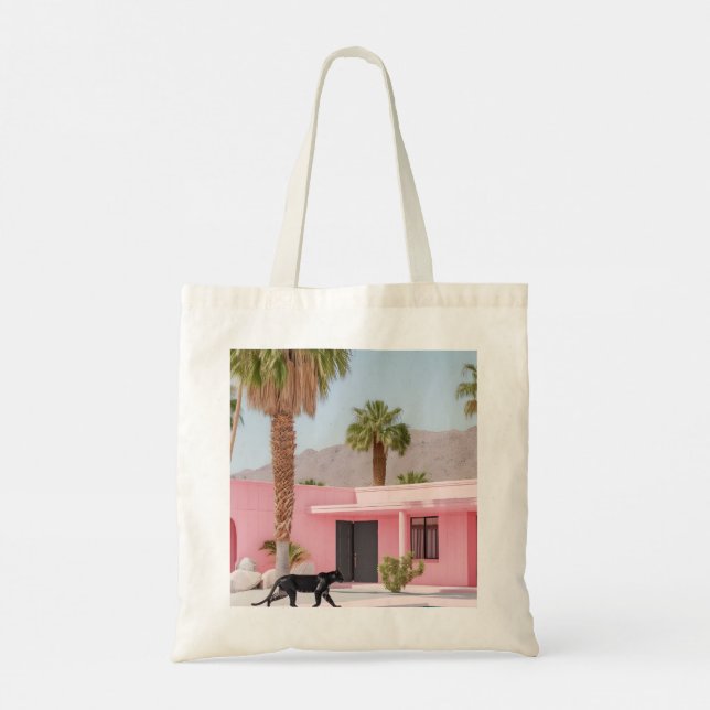 Bolsa Tote Palm Primavera Rosa Bag Toalha House | Deserto Ret (Verso)