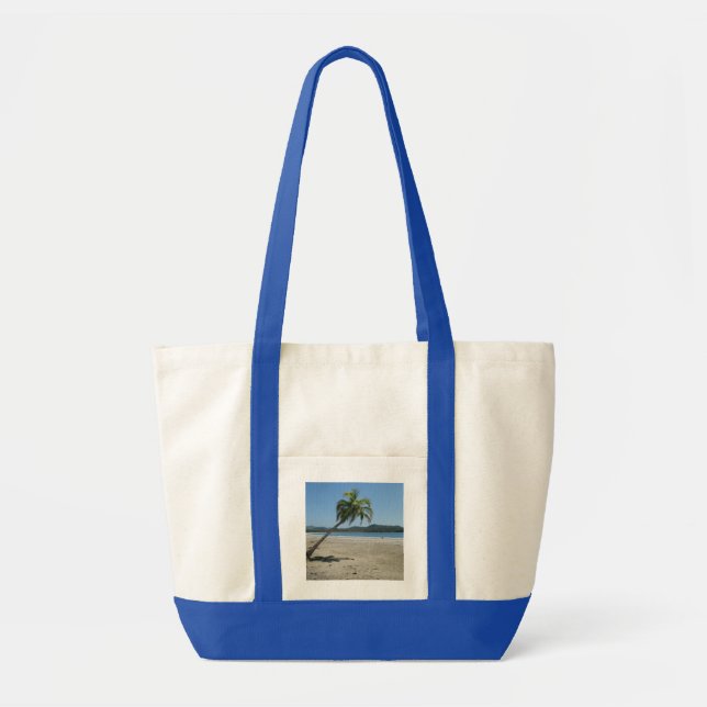 Bolsa Tote Palm Tree na Praia (Frente)