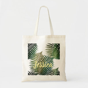 Bolsa Tote Palm tropical clássico moderno personalizado