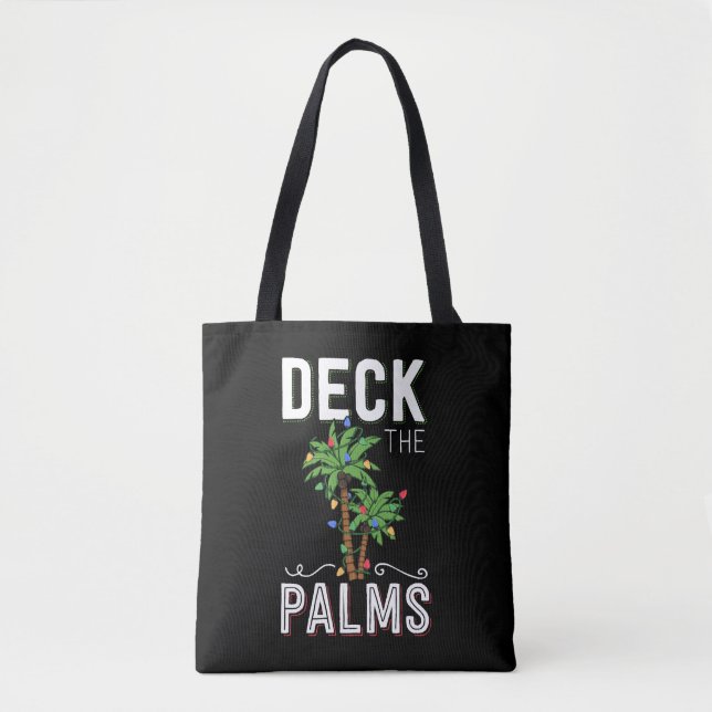Bolsa Tote Palm Tropical Hawaii Palm De Natal (Frente)