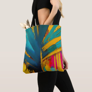 Bolsa Tote Palma de Ouro – Energia Tropical Abstrata