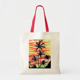 Bolsa Tote Palmas de Coco Sunset Havaiano