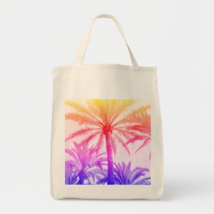Bolsa Tote Palmeira de férias Tote Bag púrpura rosa 80s