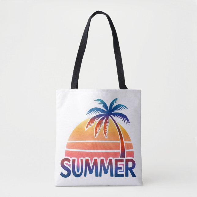 Bolsa Tote Palmeira de Verão (Frente)