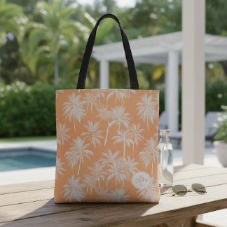 Bolsa Tote Palmeira havaiana Silhouette Padrão Tacao ID1093