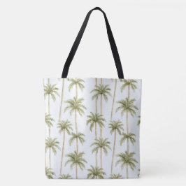 Bolsa Tote Palmeiras brancas tropicais