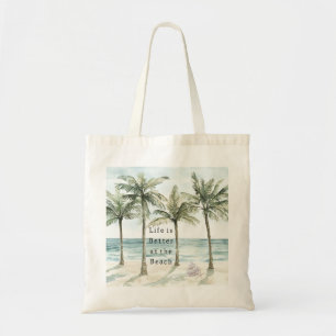 Bolsa Tote Palmeiras Tropicais São Melhores na Praia