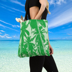 Bolsa Tote Palmeiras Tropicais Verdes