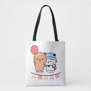 Bolsa Tote PANDA BEAR, bubu e abraços dudu amam balão