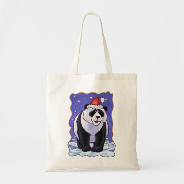 Bolsa Tote Panda Bear Christmas (Frente)