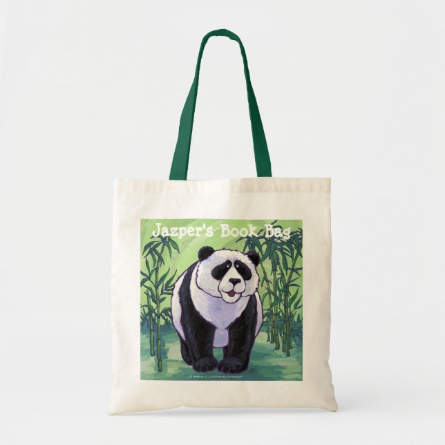 Bolsa Tote Panda Bear Personalizado Bag de Livro (Frente)