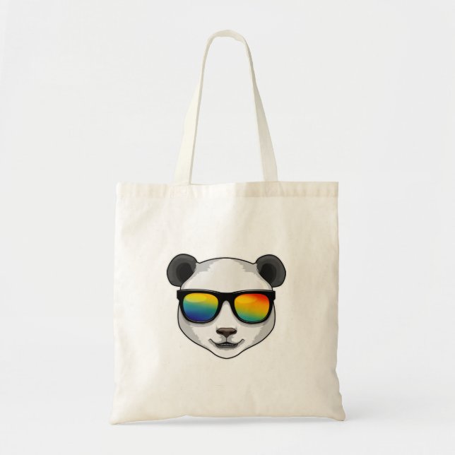 Bolsa Tote Panda com óculos de sol (Frente)