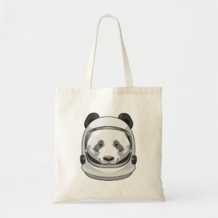 Bolsa Tote Panda como astronauta com Helmet