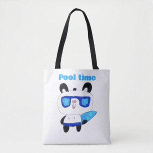 Bolsa Tote panda de piscina