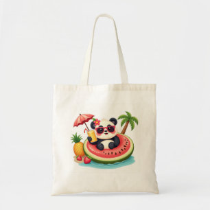 Bolsa Tote 🐼 Panda em Flutuador de Kiwi Estilo Ve
