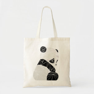 Bolsa Tote Panda geométrica