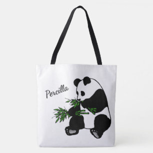 Bolsa Tote Panda Gigante Come Bambu Nome