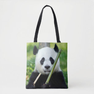 Bolsa Tote Panda gigante que guardara o bambu
