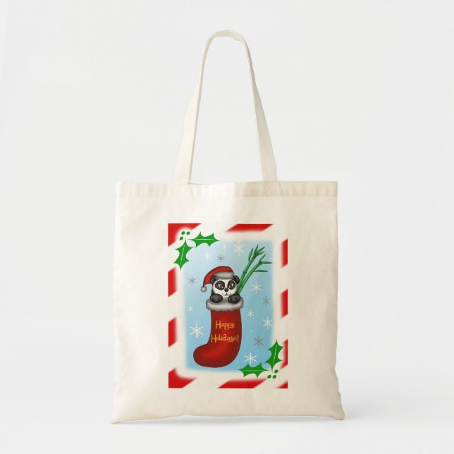 Bolsa Tote Panda Natal (Frente)