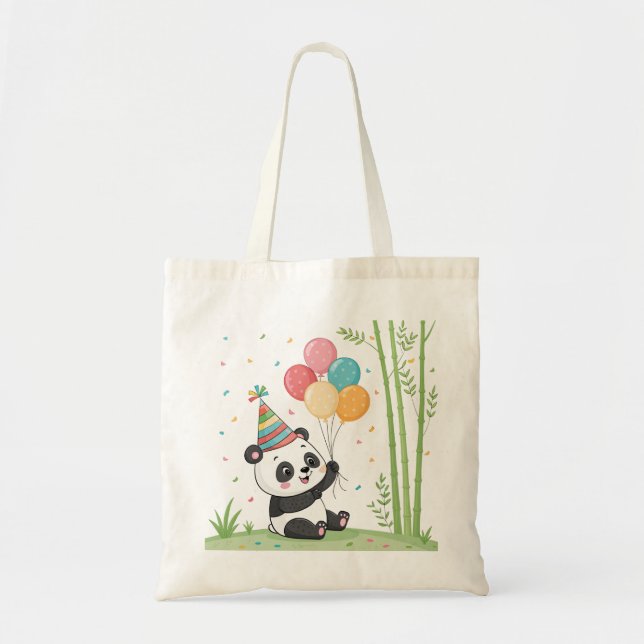 Bolsa Tote Panda Party Time (Frente)