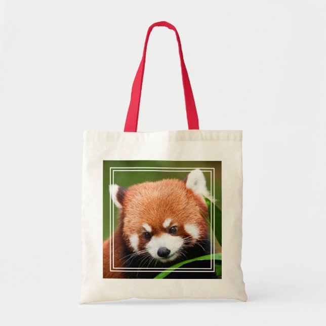 Bolsa Tote Panda Vermelha Custa (Frente)