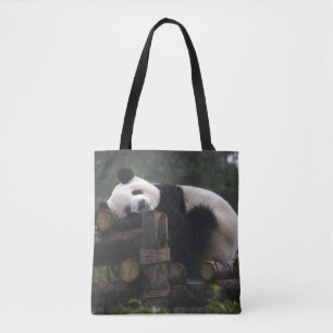 Bolsa Tote Pandas gigantes na Proteção de Pandas Gigantes
