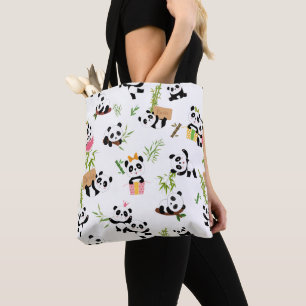 Bolsa Tote Panda's Pattern