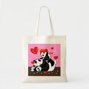Bolsa Tote pandas "urso panda" "bebê panda" "panda" "panda"