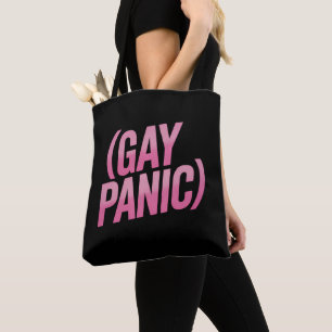 Bolsa Tote Pânico Gay Protesto LGBTQ Orgulho