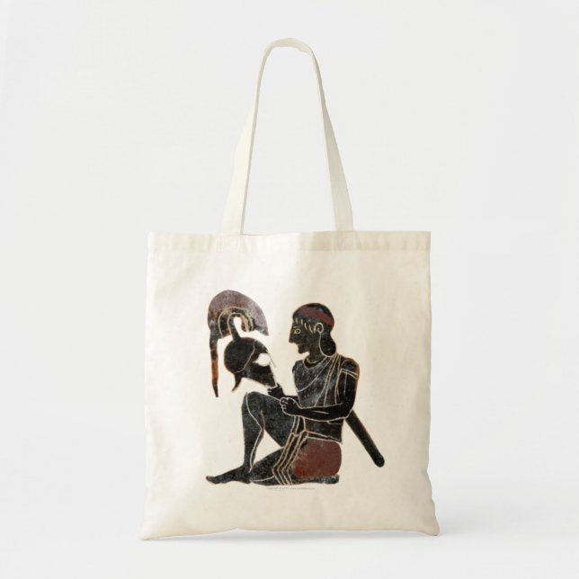 Bolsa Tote Panóplia - assento do soldado do hoplite do grego (Frente)