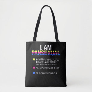 Bolsa Tote Pansexual Orgulho LGBT Direitos Iguais