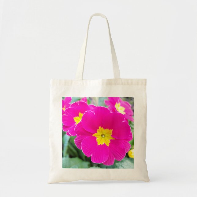 Bolsa Tote Pansias Rosa no Parque (Frente)