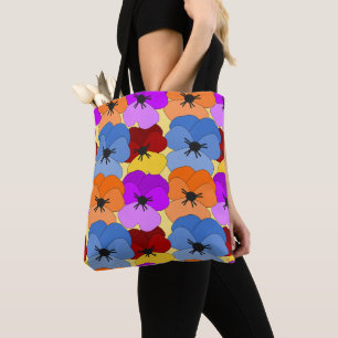 Bolsa Tote Pansy Collage