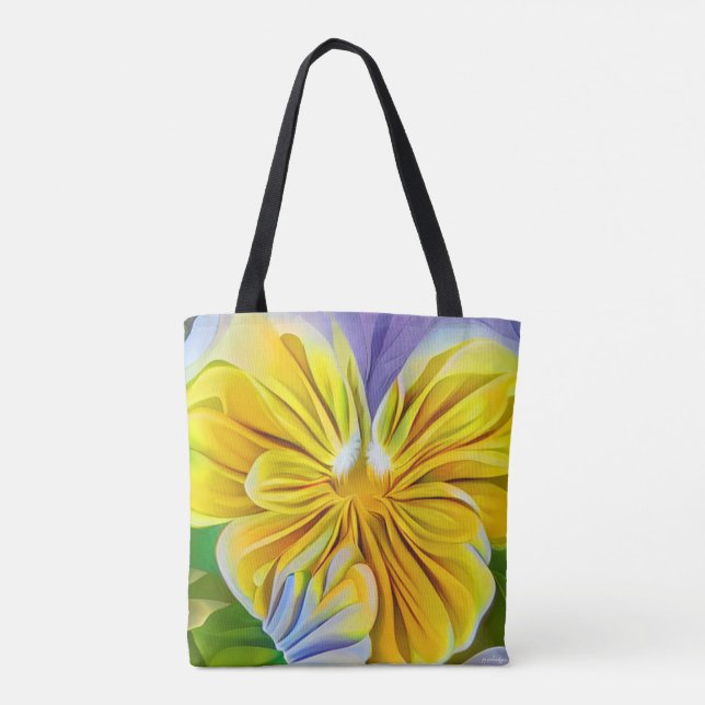 Bolsa Tote Pansy Dreams (Verso)