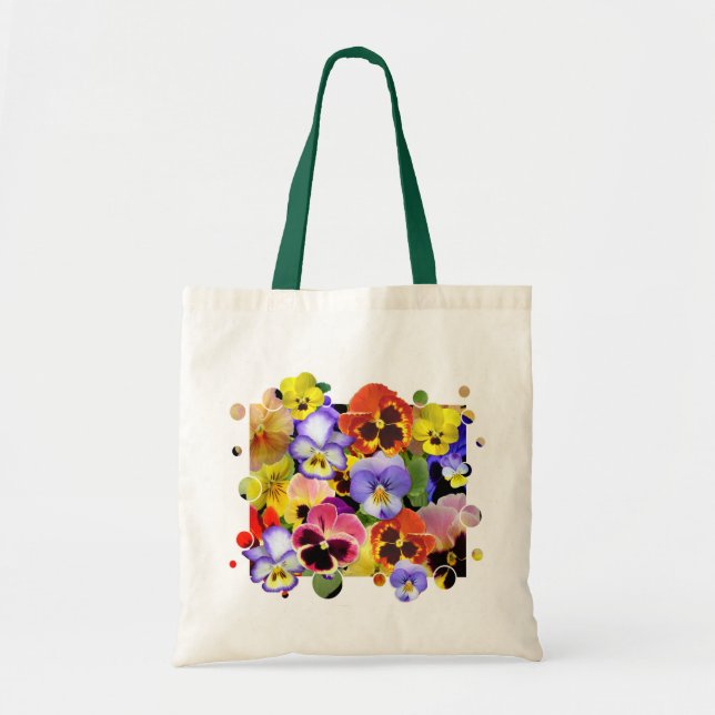 Bolsa Tote Pansy Patchwork (Frente)