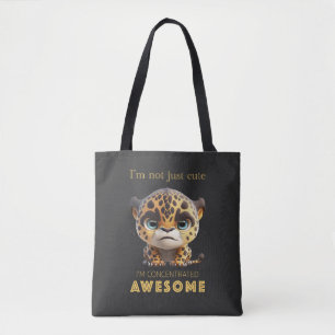 Bolsa Tote Pantera Concentrada Incrível Bonita Adorável Engra