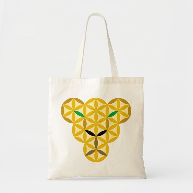 Bolsa Tote Pantera Da Vida - Animais Sagrados. (Frente)