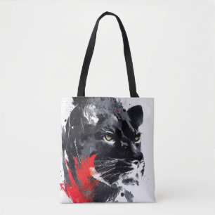 Bolsa Tote Pantera-leopardo Arma Espirituosa Natural Selvagem