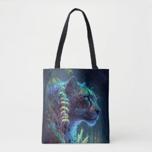 Bolsa Tote Pantera Retrato Animal Pintura Vida Selvagem Exter