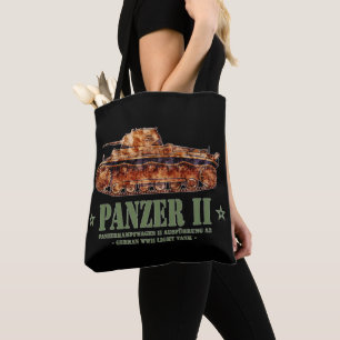 Bolsa Tote Panzer II A2 Guerra Mundial 2 Tanque alemão leve
