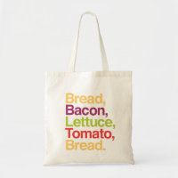 Pão de BLT, bacon, alface, tomate, saco do pão