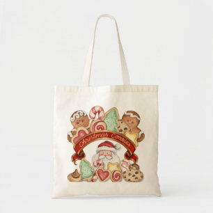 Bolsa Tote Pão-de-espécie & papai noel dos biscoitos do Nat