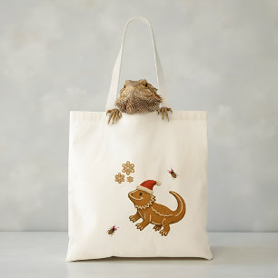 Bolsa Tote Pão de Gengibre Bravo Dragão Natal