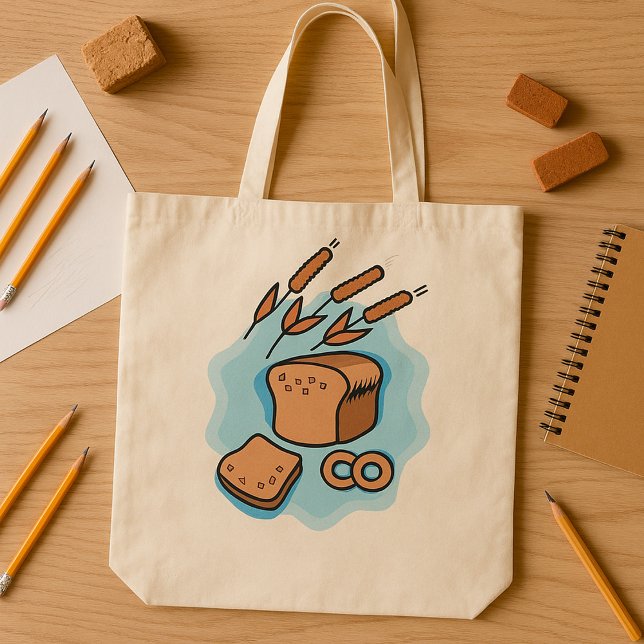 Bolsa Tote Pão Integral Rústico Comida Caipira (Criador carregado)