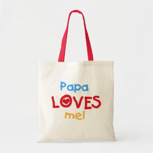Bolsa Tote Papa me ama T-shirts e presentes