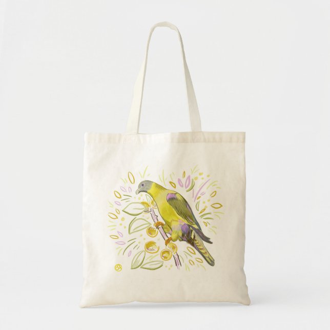 Bolsa Tote Papagaio amarelo (Frente)