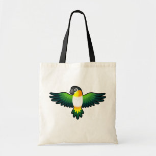 Bolsa Tote Papagaio Cartoon Caique / Lovebird / Pionus